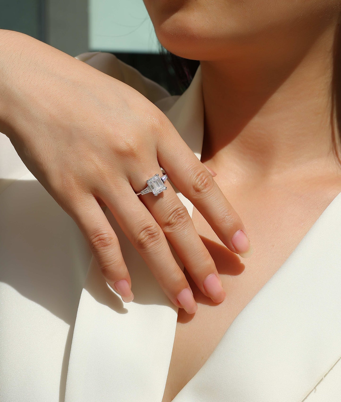 Starlight Mirror — Signature Sterling Silver Ring (Octagonal)