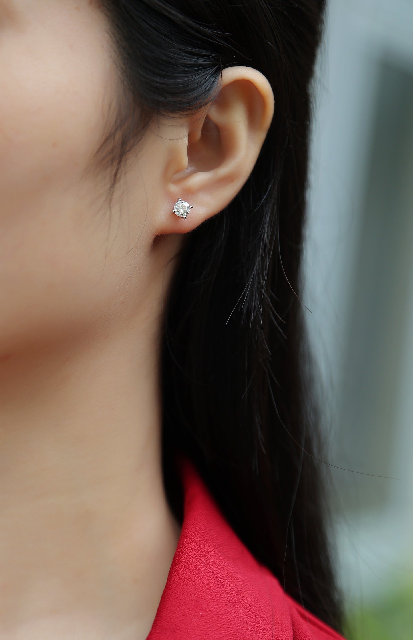 Time Imprint — Signature Sterling Silver Stud Earrings (0.5 Carat)