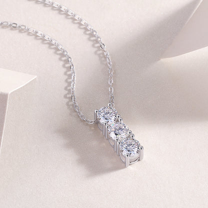 Round — Signature Sterling Silver Pendant Necklace (0.5 Carat, Luxury Moissanite)