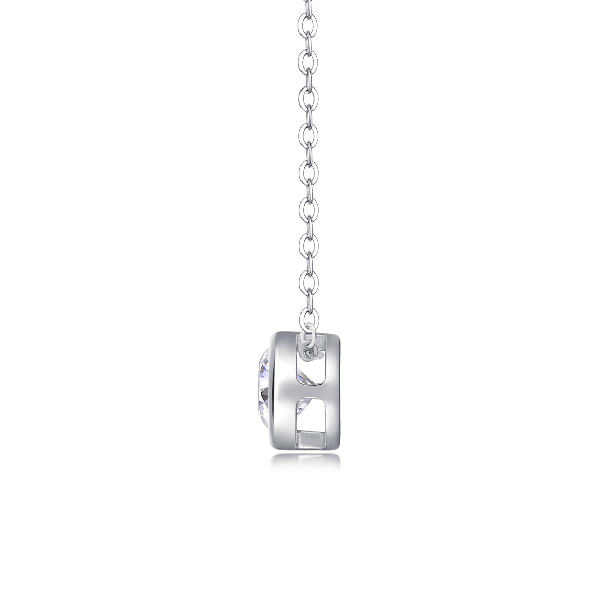 Purity — Signature Sterling Silver Pendant Necklace (1 Carat, Luxury Moissanite)