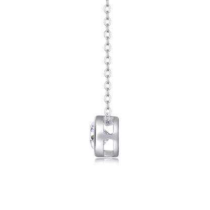 Purity — Signature Sterling Silver Pendant Necklace (1 Carat, Luxury Moissanite)