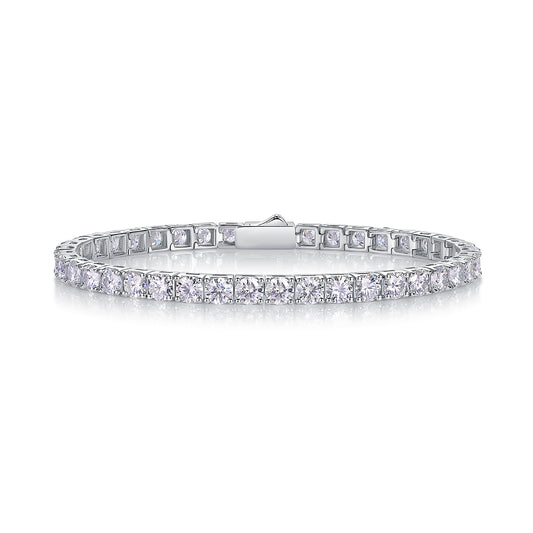 Gravitation — Signature Sterling Silver Bracelet (Luxury Moissanite)