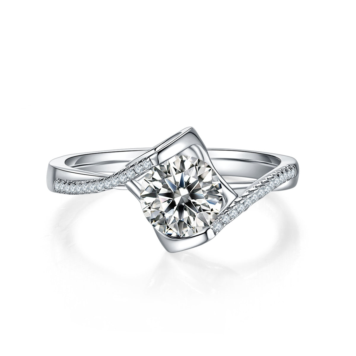 Dazzling Promise — Signatuur Sterling Zilveren Ring (1 Karaat)