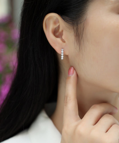 Dawn — Signature Sterling Silver Stud Earrings (0.1 Carat)