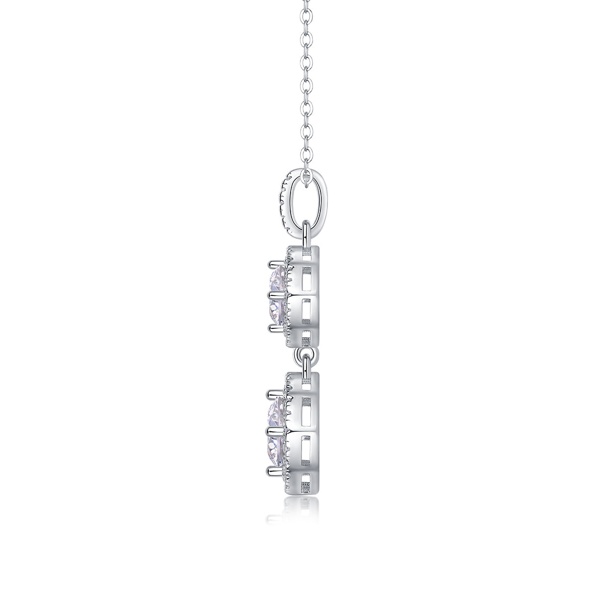 Snowy Wonderland — Signature Sterling Silver Pendant Necklace (1 Carat, Luxury Moissanite)
