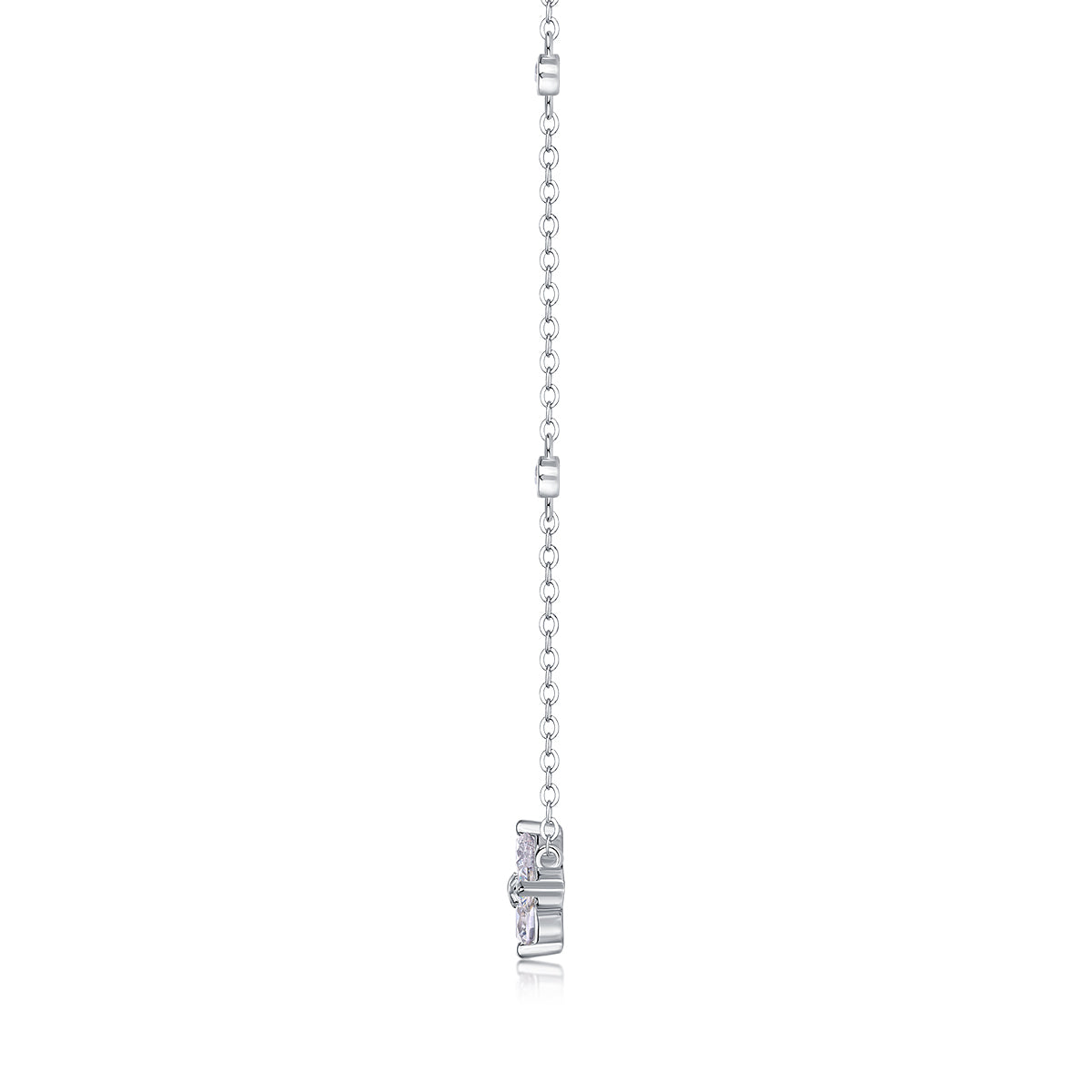 Radiant Star — Signature Sterling Silver Pendant Necklace (Luxury Moissanite)