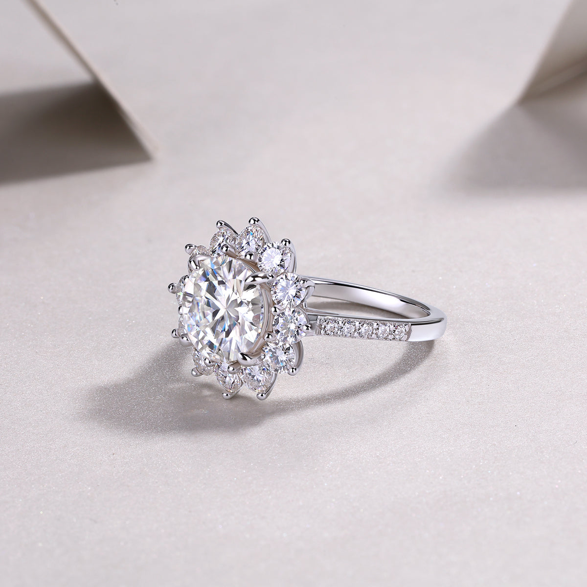 Sunflower — Signature Sterling Silver Ring (3 Carats)