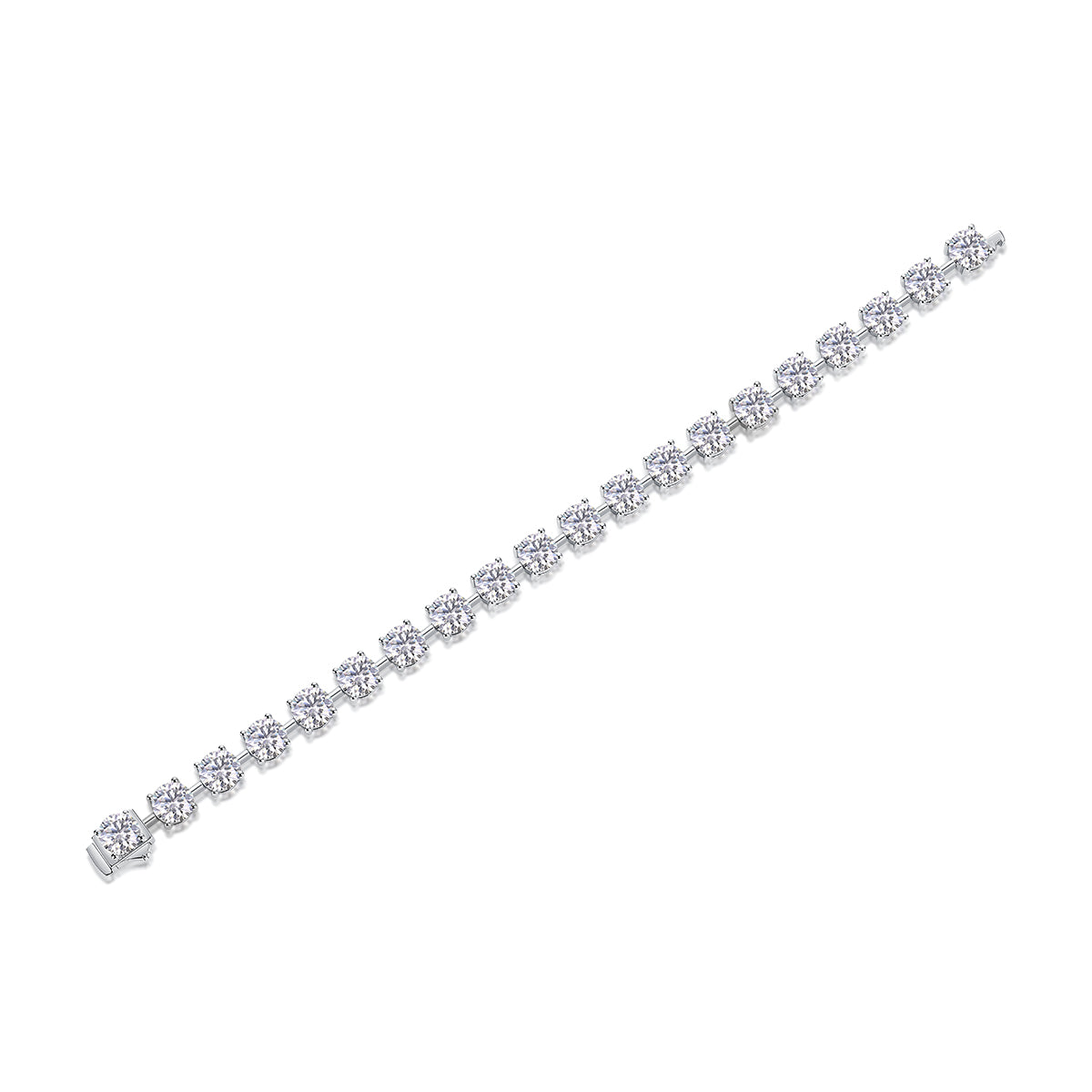 About Time — Signature Sterling Silver Bracelet (Luxury Moissanite)