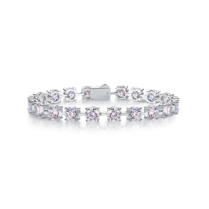 About Time — Signature Sterling Silver Bracelet (Luxury Moissanite)