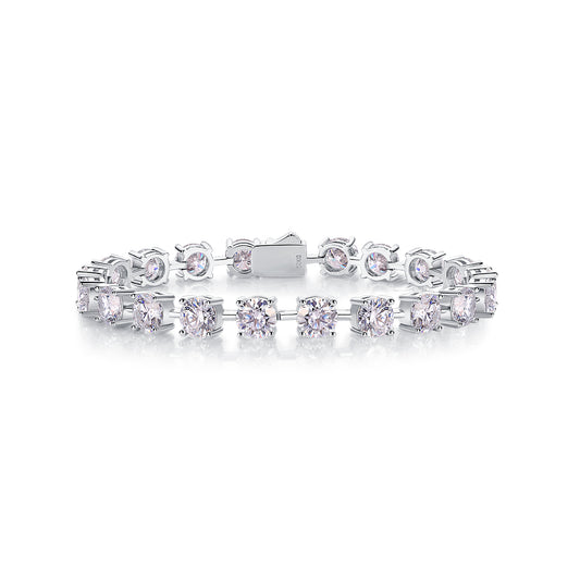 About Time — Signature Sterling Silver Bracelet (Luxury Moissanite)