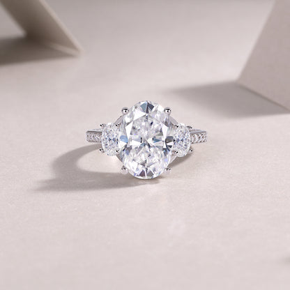 Crown Of Radiance — Kenmerkende sterling zilveren ring (eivormig)