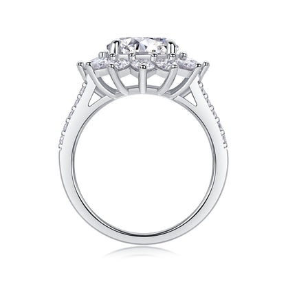 Sunflower — Signature Sterling Silver Ring (3 Carats)