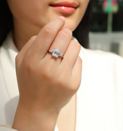 Starlight Mirror — Signature Sterling Silver Ring (Octagonal)