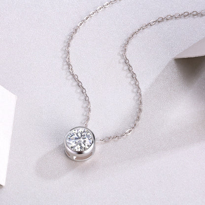 Purity — Signature Sterling Silver Pendant Necklace (1 Carat, Luxury Moissanite)