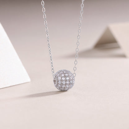 Meet At This Moment — Signature Sterling Silver Pendant Necklace (Luxury Moissanite)