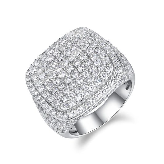 Royal Square Diamond — Signature Sterling Silver Ring
