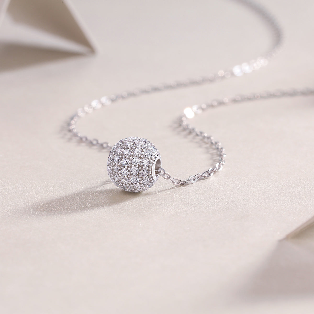 Meet At This Moment — Signature Sterling Silver Pendant Necklace (Luxury Moissanite)
