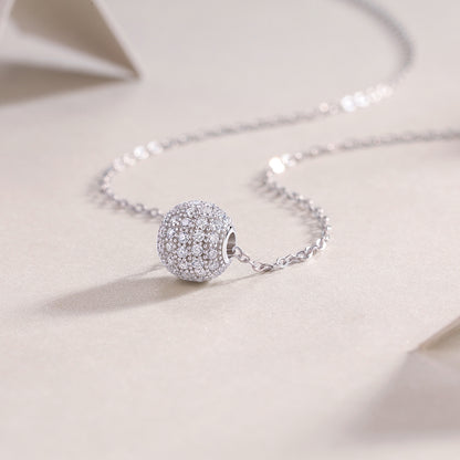 Meet At This Moment — Signature Sterling Silver Pendant Necklace (Luxury Moissanite)