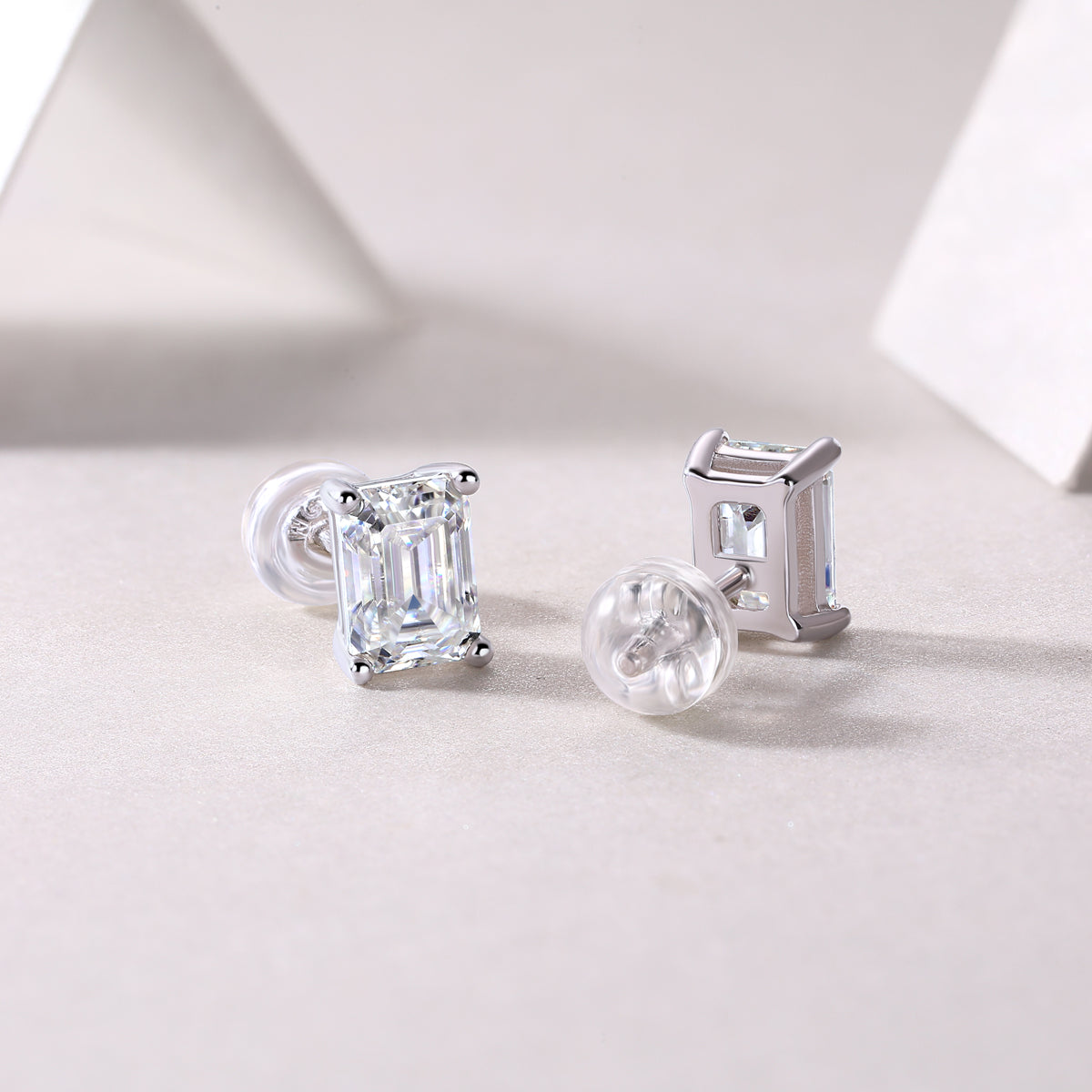 Sinking — Signature Sterling Silver Stud Earrings