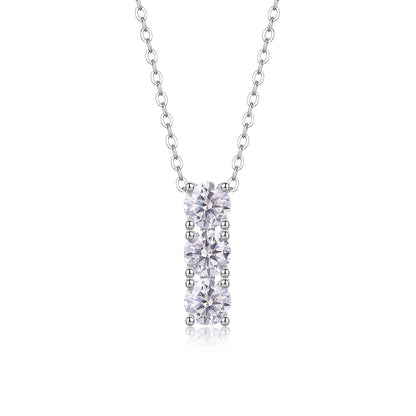 Round — Signature Sterling Silver Pendant Necklace (0.5 Carat, Luxury Moissanite)