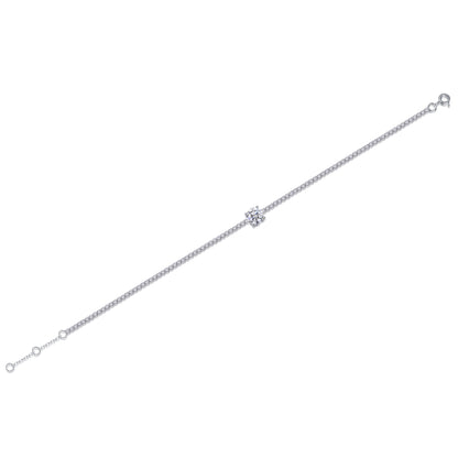 Dawn — Signature Sterling Silver Bracelet (Luxury Moissanite)