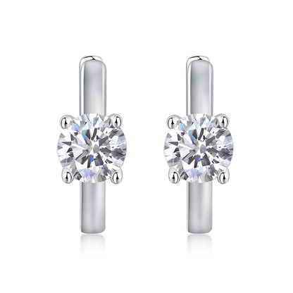 Set Out From The Heart — Signature Sterling Silver Stud Earrings (0.5 Carat)