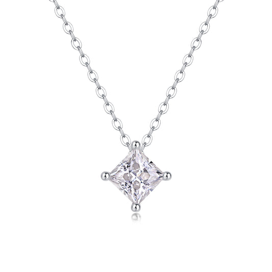 Keep The — Signature Sterling Silver Pendant Necklace (Luxury Moissanite)