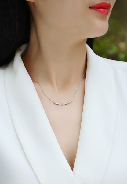 Floating World — Signature Sterling Silver Pendant Necklace (Luxury Moissanite)