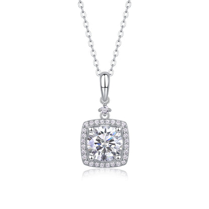 Innocent Mary — Signature Sterling Silver Pendant Necklace (Luxury Moissanite)