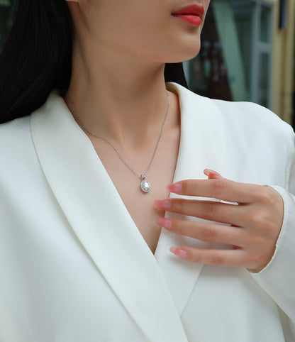 Infinite — Ketting met hanger van sterling zilver (luxe moissanite)