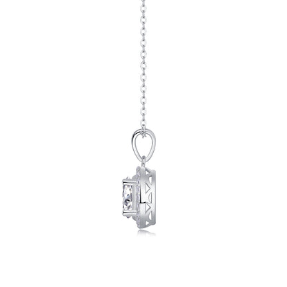 Infinite — Ketting met hanger van sterling zilver (luxe moissanite)