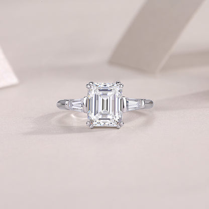 Starlight Mirror — Signature Sterling Silver Ring (Octagonal)